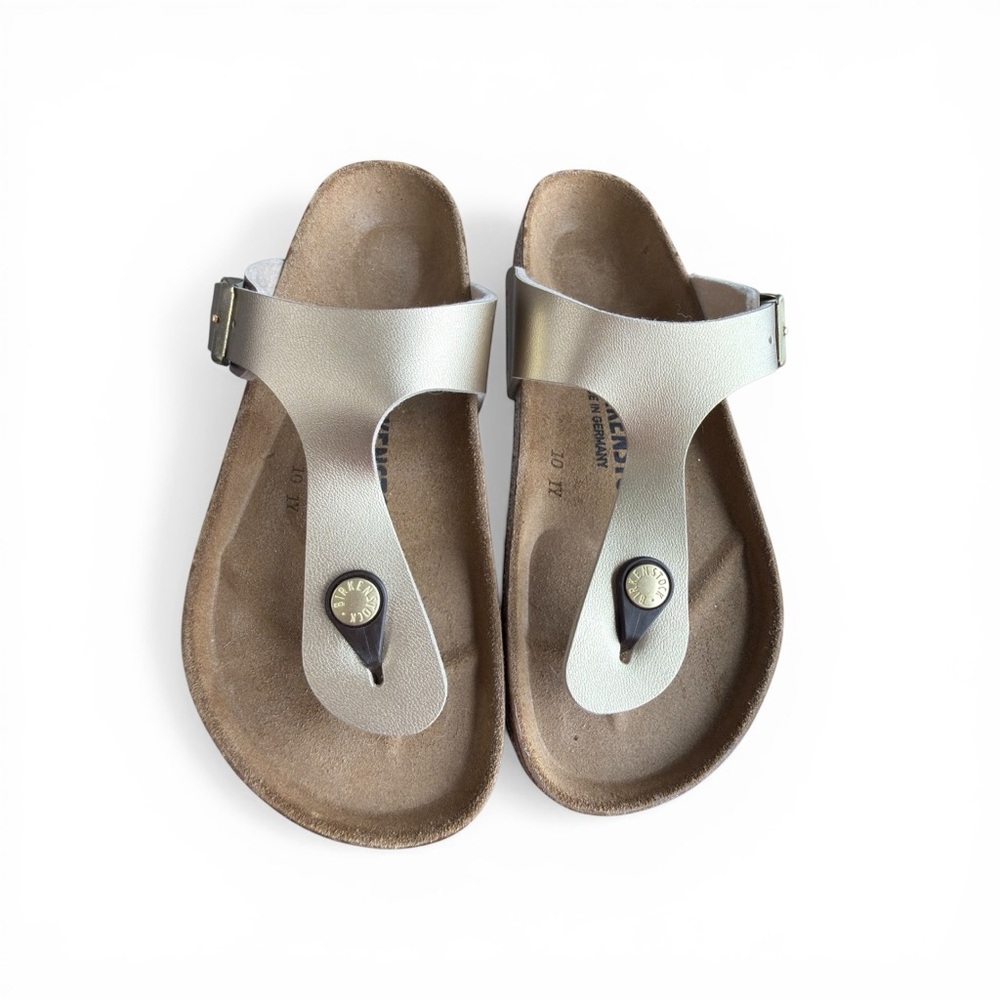 Birkenstock Gizeh Gold Metallic Sandals | Women’s Sz: 5 (36) & Girls 5